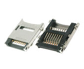Συνδετήρας αντίσταση 100 MΩ Max καρτών μικροϋπολογιστών SD τύπων TF κτυπήματος επαφών 1,8 χιλ. ύψους
