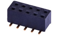 Θηλυκή λάμψη 2.00mm επιγραφών Au συνδετήρας PCB πισσών PA6T SMT
