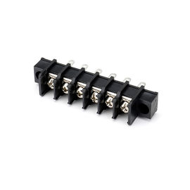 DIP Barrier Terminal Block Connector M3 Steel Screw Customized Pins With Flang