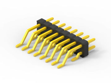 2.54mm Pitch Press Fit Συνδέτης PCB, διπλή σειρά ηλεκτρική πηγή Pin Header