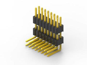 Σύνδεσμος επικεφαλίδας PCB υψηλής θερμοκρασίας LCP Δικαίου γωνίας Διορισμός ρεύματος 1.0AMP