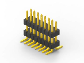 Δύο σειρά SMT αρσενικό Pin Header Connector 1.0 Pitch με κάλυψη Αντιστέκεται στην τάση 500V