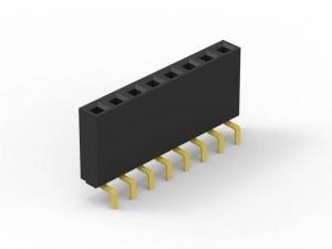 Μέσα από τρύπα 40 Πιν γυναικεία επικεφαλίδα PCB, μονή σειρά γυναικεία επικεφαλίδα ανθεκτική