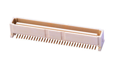 64 PIN Bit PCB Board To Board Connector 1.0MM Ψηλή έδρα Μπεζ υλικό LCP