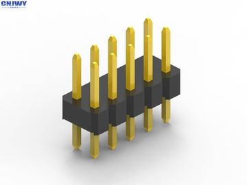 DIP αρσενικό σύνδεσμο επικεφαλής καρφίτσης 2mm pitch διπλής σειράς μεταλλικό υλικό επαφής