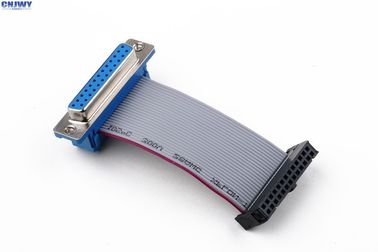D Sub 15 Ways Female 14 Pin Ribbon Cable, Προσαρμοσμένο 2mm Pitch Hard Disk Δικτυακό καλώδιο δεδομένων