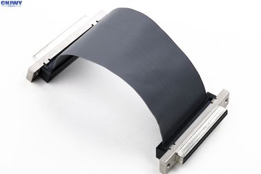 SCSI θηλυκό καλώδιο λωρίδας 1,27 mm, προστατευμένο 34 πιν επίπεδο καλώδιο λωρίδας