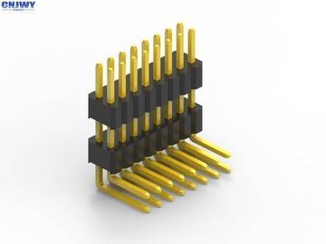 Σύνδεσμος επικεφαλίδας PCB υψηλής θερμοκρασίας LCP Δικαίου γωνίας Διορισμός ρεύματος 1.0AMP