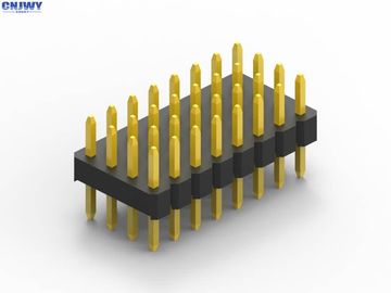 Τρεις σειρές 5U συνδετήρας επικεφαλίδας PCB τύπου DIP Χρυσός Φλας Μαύρη μόνωση