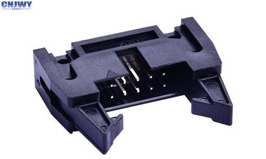 Κεφαλίδα εκτοξευτήρα IDC Δικτυακό καλώδιο 2.54 mm Με Κλειδί Χρυσό Φλας 2.0 AMP Διορισμός ρεύματος