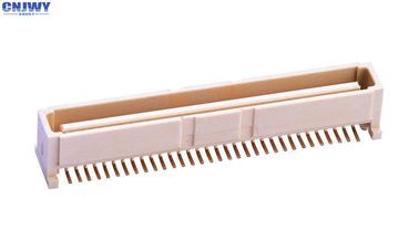 64 PIN Bit PCB Board To Board Connector 1.0MM Ψηλή έδρα Μπεζ υλικό LCP