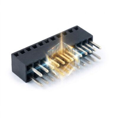 Υποδοχή 2,54 mm Pitch High Current 5A Θηλυκή κεφαλίδα διπλής επαφής Υποδοχή PCB Power