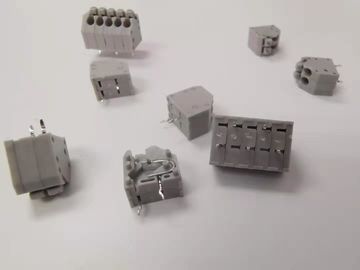 Χωρίς βίδα Τερματικό μπλοκ Κουμπί Πίτσα 3.5mm Gray Dip/180° Προσαρμοσμένες καρφίτσες