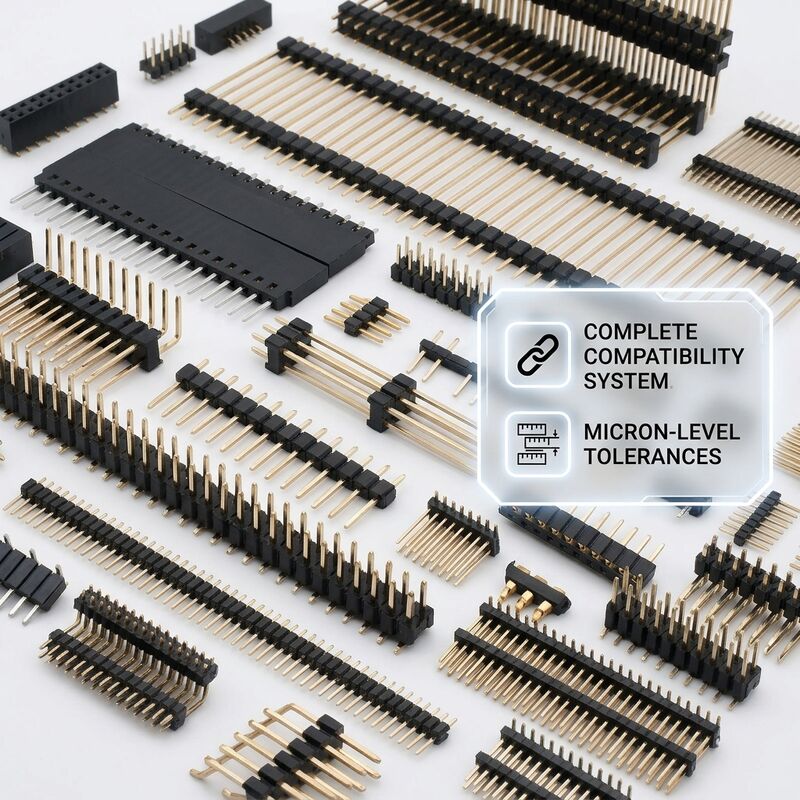 SMT διπλή σειρά επιφάνειας Mount αρσενικό Pin Header Connector 2.54mm Pitch PCB 80-Pin Reflow συμβατό