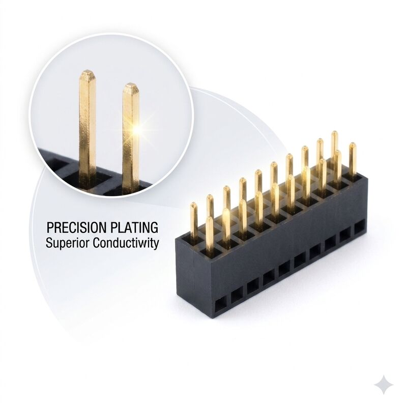 Οριζόντια υποδοχή στήριξης PCB 1,00mm Pitch μονής σειράς δεξιά γωνία θηλυκής κεφαλίδας