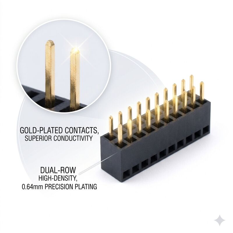 Υποδοχή 0,8 mm Pitch Fine Pitch Mezzanine Female Header Connector Dual Row 2x30P Stacking PCB Socking