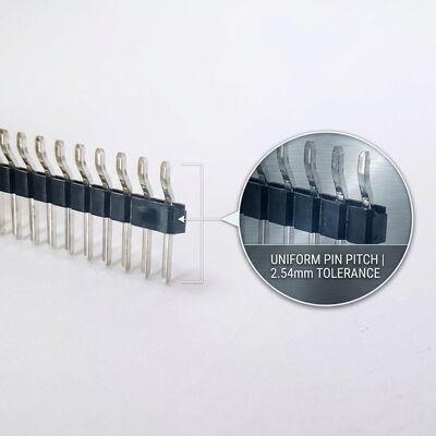 Καθαρό ύψος 1.27mm Δύο σειρές SMT αρσενικό Pin Header Connector Συμπληκτικό σχεδιασμό επιφάνειας PCB