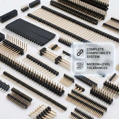 SMT διπλή σειρά επιφάνειας Mount αρσενικό Pin Header Connector 2.54mm Pitch PCB 80-Pin Reflow συμβατό
