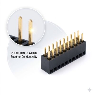 Οριζόντια υποδοχή στήριξης PCB 1,00mm Pitch μονής σειράς δεξιά γωνία θηλυκής κεφαλίδας
