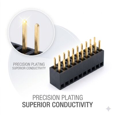 1,27mm Pitch Triple Row Female Header Connector 3x40P High Density PCB Socket Gold Flash
