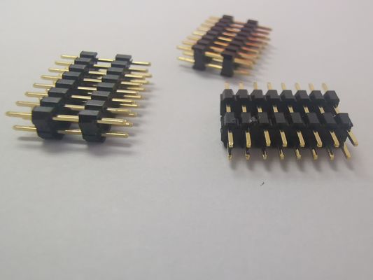 Ανθεκτικός συνδετήρας 1mm επιγραφών 20 PCB καρφιτσών διπλός υπόλοιπος κόσμος συνδετήρων πισσών